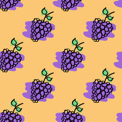 seamless pattern grapes