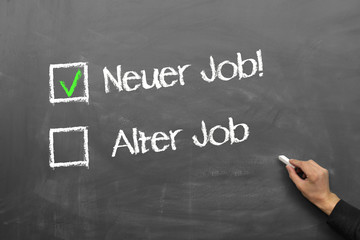 Fototapeta premium Neuer Job