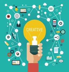 Creative network infographics