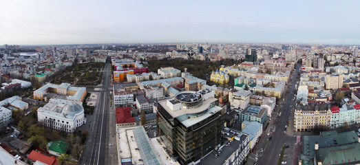 Fototapeta na wymiar aerial view of the historic center of Kiev, Ukraine