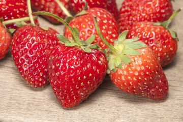 strawberry on white background isolate.