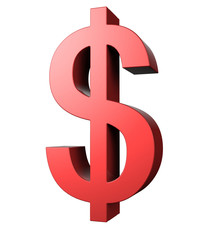 Obraz premium 3d sign collection - dollar