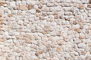 Stone blocks showing beautiful texture in a restored London towe