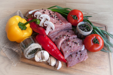 raw meat