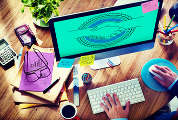 Agreement Greeting Handshake Partnership Team Concept