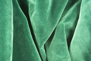 Green velvet texture