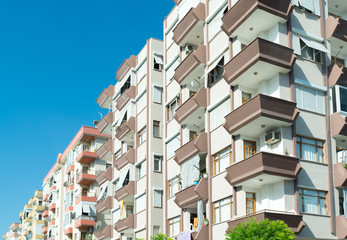 typical multi-storey residential building in Turkey