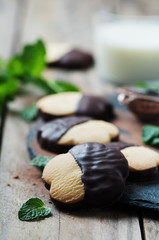 Homemade cookie with chocolate