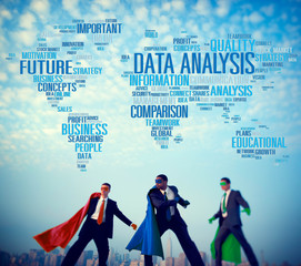 Data Analysis Analytics Comparison Information Network Concep