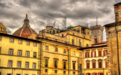 Fototapeta na wymiar Piazza San Lorenzo in Florence - Italy