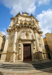 Obraz premium Church of Saint Matthew in Lecce, Puglia, Italy