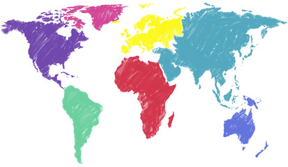Fototapeta na wymiar World Map Global International Globalisation Concept
