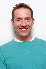 Fototapeta premium Smiling middle aged man