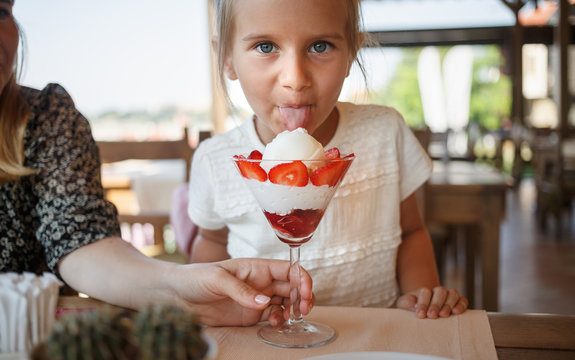 Child Eats Ice Cream