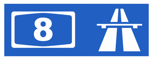 A8-Symbol mit Reflektierung