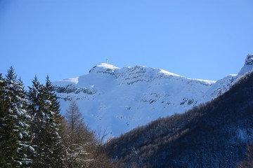 Italy, Corno alle Scale mountain in spring