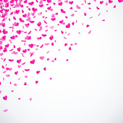 Fototapeta na wymiar Herzkonfetti - Pink