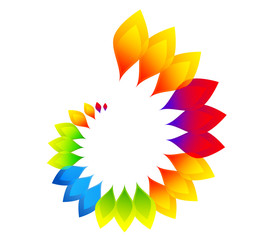 comunità, colori, petali, fiori, colorati