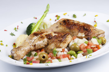 Grilled chicken steak