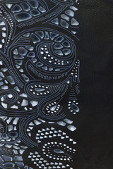 lace leather texture