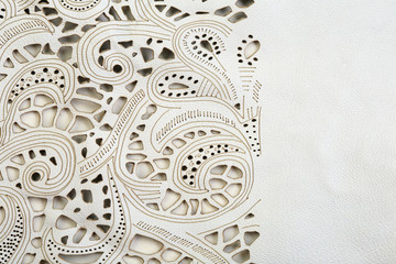 lace leather texture