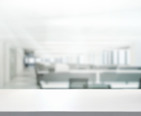 Table Top And Blur Office Background