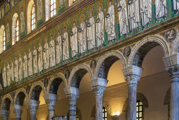 Basilica of Sant Apollinare Nuovo, Ravenna. Italy