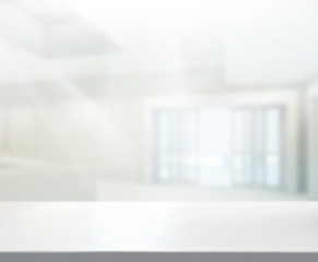 Table Top And Blur Office Background