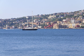 Fototapeta premium Panorama of Naples, view of Posillipo,