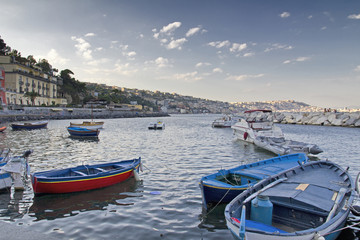 Fototapeta premium Panorama of Naples, view of Posillipo,