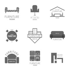Logo, badge or label inspiration with furniture © vvvisual