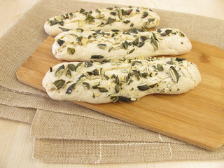 Kürbiskern-Brotstangen