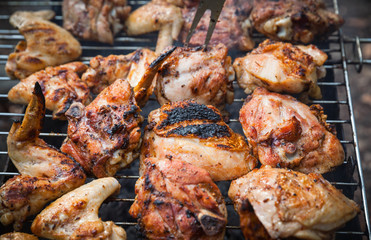 grilling chicken