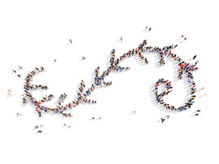 people in the form of a leaf .