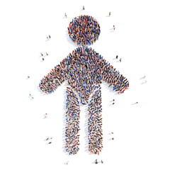 people in the form of a child.