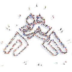 people in the form of a businessman.