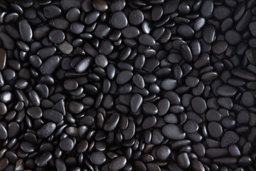 Plenty Black Pebble Stones for Backgrounds