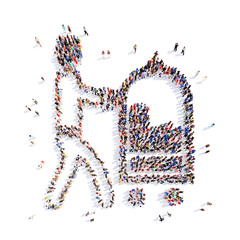 people in the form of a man.