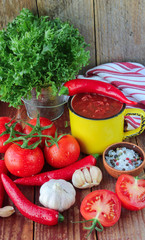 Homemade organic tomato sauce