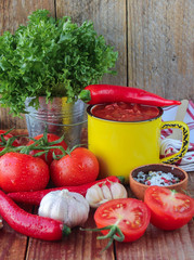 Homemade organic tomato sauce