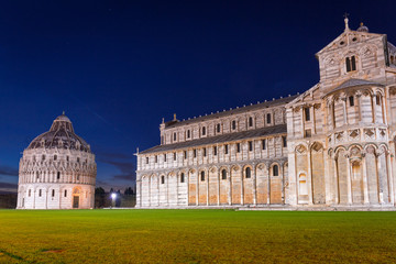 Piazza dei Miracoli with Leaning Tower of Pisa, Italy