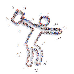 people in the form of a man.