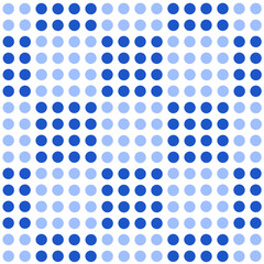 Fototapeta na wymiar Seamless geometric pattern with polka dots.