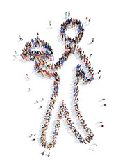 people in the form of a man.