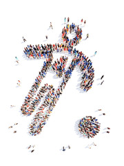 people in the form of a man  sports.