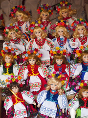 Handmade dolls.