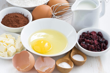 prepared baking ingredients