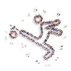 people in the form of a man  sports.