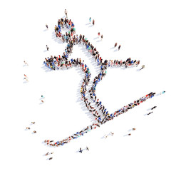 people in the form of a man  sports.