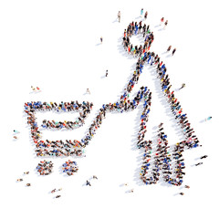 people in the form of a man.